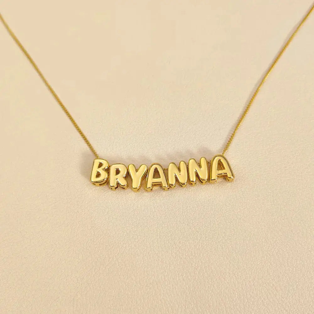 Halskette mit Blasenname (1+2 frei) ErinnerungSchmuck