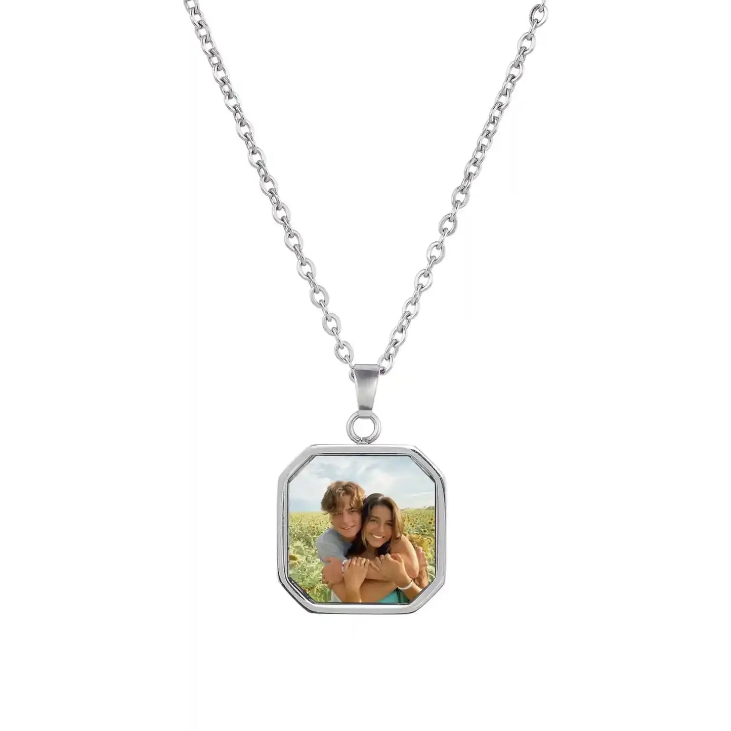 Benutzerdefinierte Halskette mit verstecktem Foto  ErinnerungSchmuck