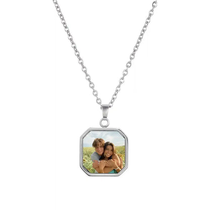 Benutzerdefinierte Halskette mit verstecktem Foto  ErinnerungSchmuck