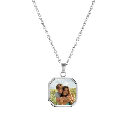Benutzerdefinierte Halskette mit verstecktem Foto  ErinnerungSchmuck