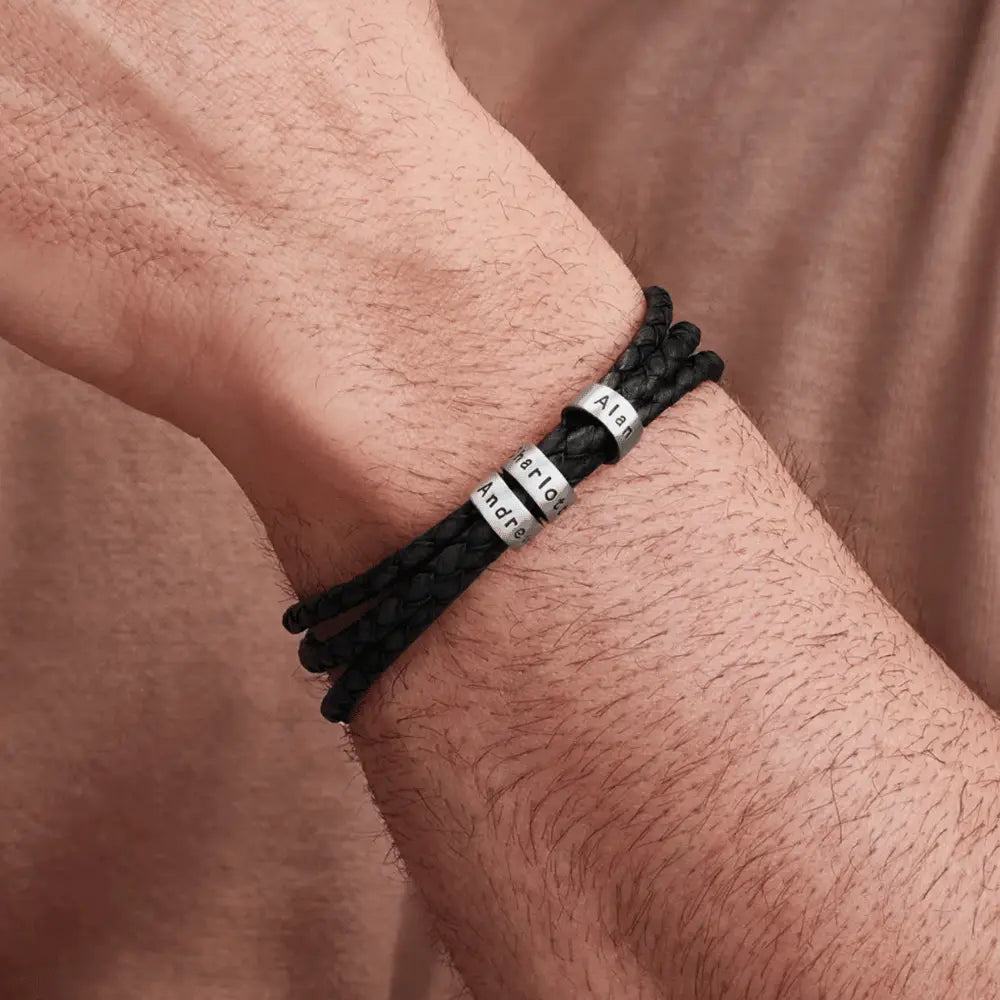 Für Ihn | Personalisierbares Namensperlen-Armband  ErinnerungSchmuck