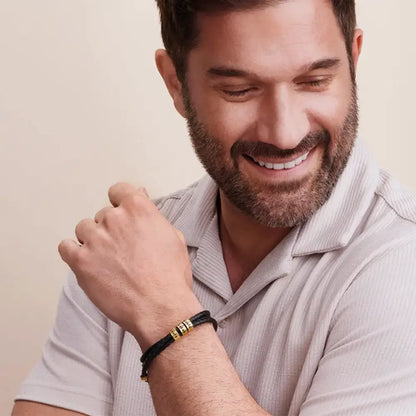 Für Ihn | Personalisierbares Namensperlen-Armband  ErinnerungSchmuck