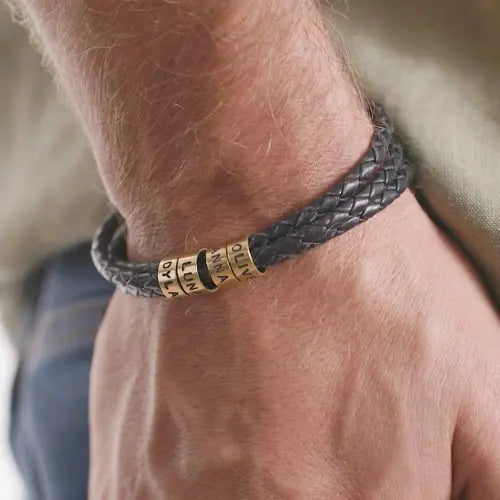 Für Ihn | Personalisierbares Namensperlen-Armband  ErinnerungSchmuck