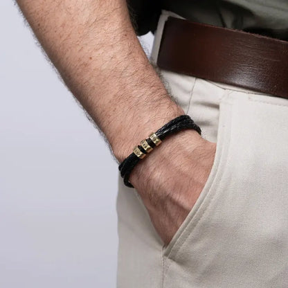 Für Ihn | Personalisierbares Namensperlen-Armband  ErinnerungSchmuck