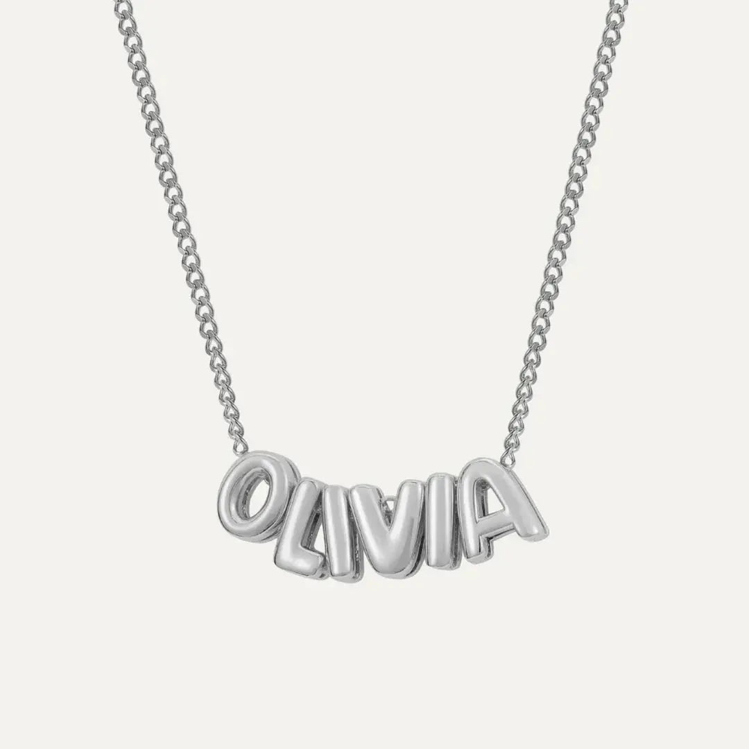 Halskette mit Blasenname (1+2 frei)  ErinnerungSchmuck