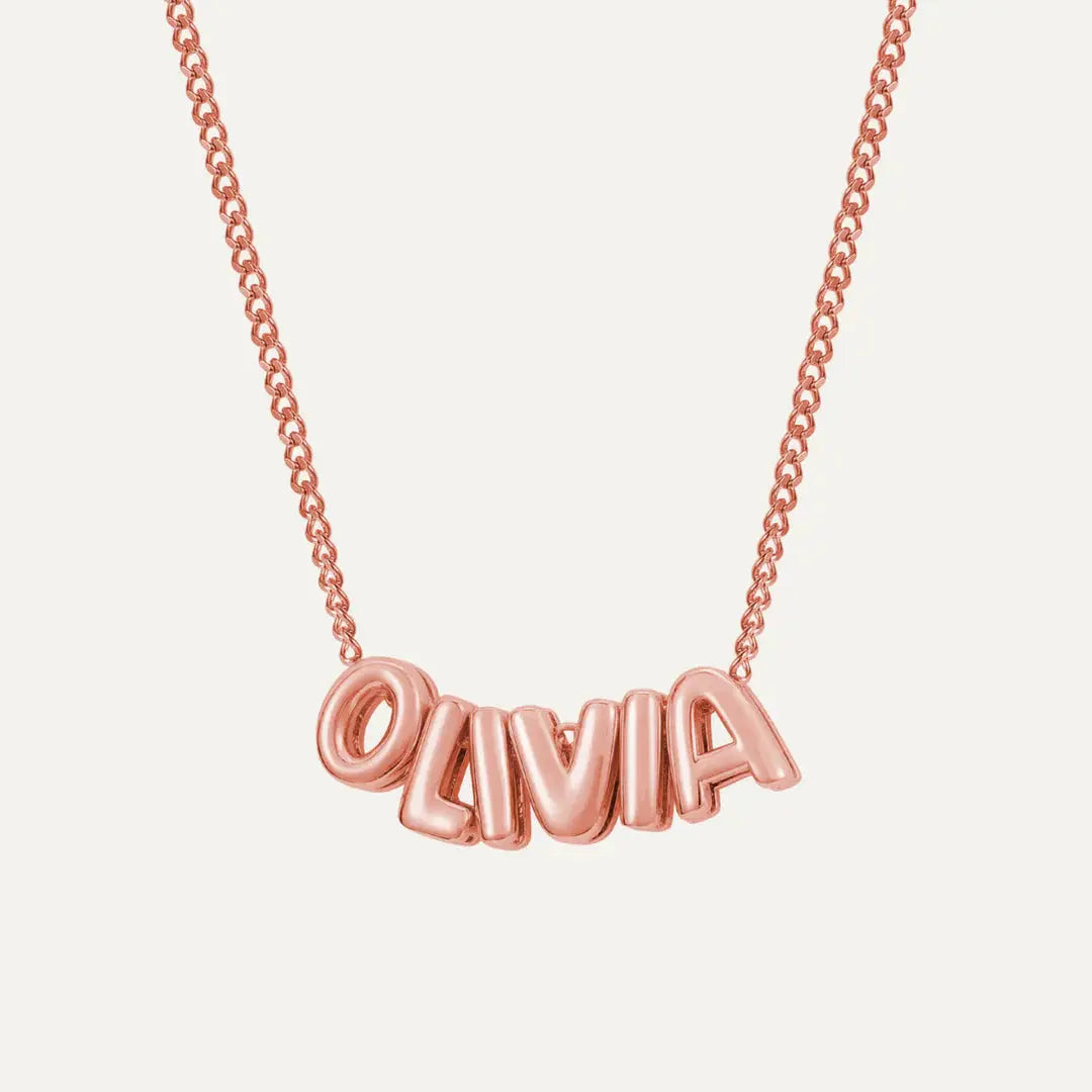 Halskette mit Blasenname (1+2 frei)  ErinnerungSchmuck