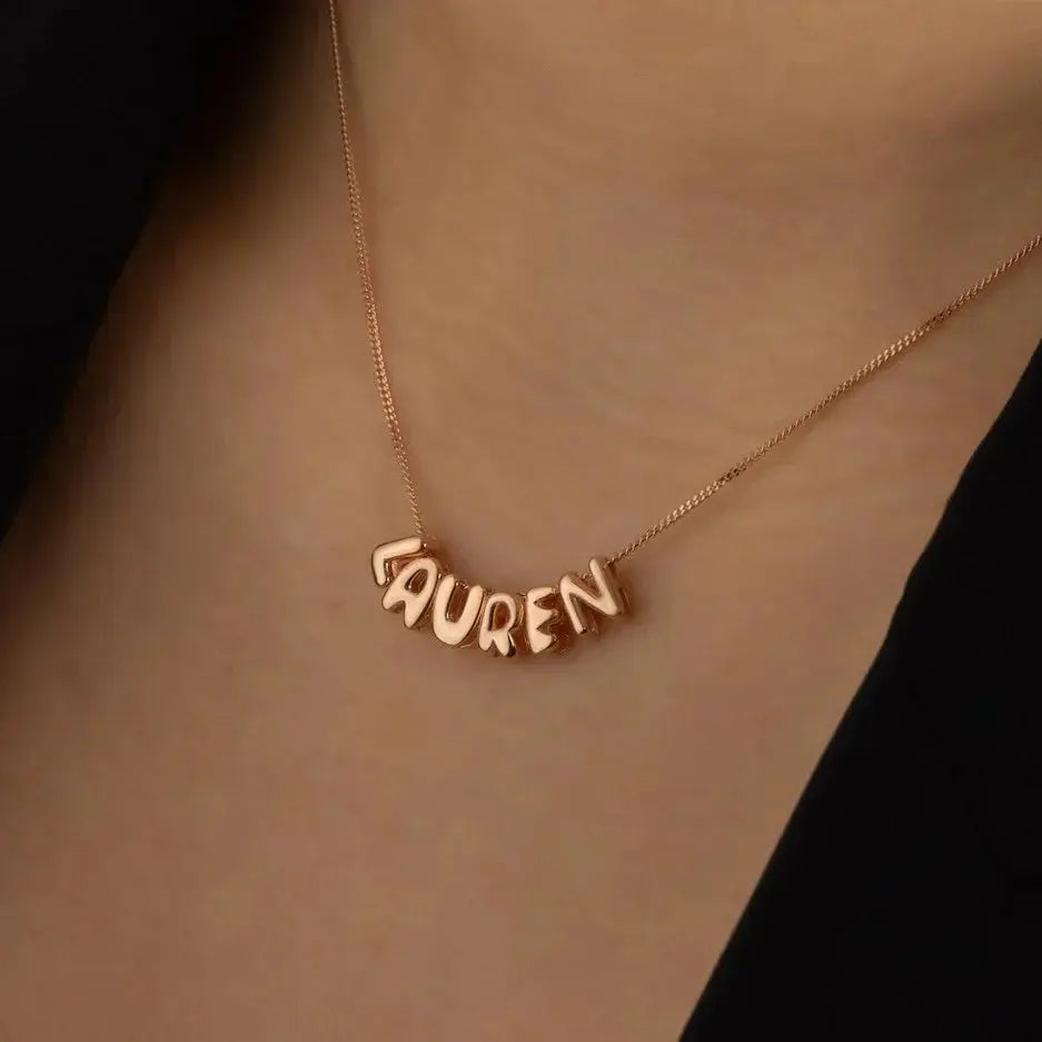 Halskette mit Blasenname (1+2 frei)  ErinnerungSchmuck