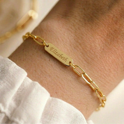 Personalisiertes Armband mit Gravuren - Oro / 4