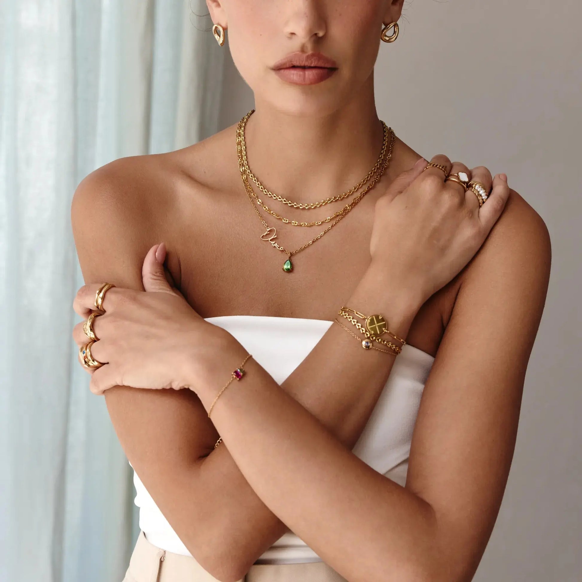 Signature Name and Birthstone Necklace - Image 10